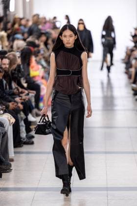 Runway Ottolinger Womenswear - PFW A model mannequin walks the runway during the Ottolinger Womenswear Spring Summer 2026 show as part of Paris Fashion Week on October 05, 2025 in Paris, France. Photo by Alexis Jumeau ABACAPRESS.COM Paris France  Copyright: xJumeauxAlexis ABACAx