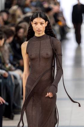 Runway Ottolinger Womenswear - PFW A model mannequin walks the runway during the Ottolinger Womenswear Spring Summer 2026 show as part of Paris Fashion Week on October 05, 2025 in Paris, France. Photo by Alexis Jumeau ABACAPRESS.COM Paris France  Copyright: xJumeauxAlexis ABACAx