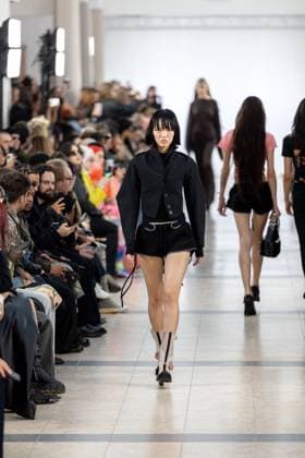 Runway Ottolinger Womenswear - PFW A model mannequin walks the runway during the Ottolinger Womenswear Spring Summer 2026 show as part of Paris Fashion Week on October 05, 2025 in Paris, France. Photo by Alexis Jumeau ABACAPRESS.COM Paris France  Copyright: xJumeauxAlexis ABACAx