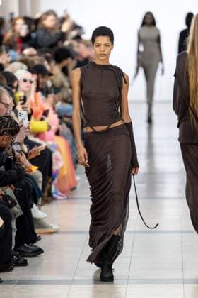 Runway Ottolinger Womenswear - PFW A model mannequin walks the runway during the Ottolinger Womenswear Spring Summer 2026 show as part of Paris Fashion Week on October 05, 2025 in Paris, France. Photo by Alexis Jumeau ABACAPRESS.COM Paris France  Copyright: xJumeauxAlexis ABACAx