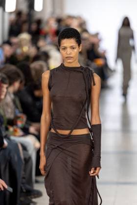 Runway Ottolinger Womenswear - PFW A model mannequin walks the runway during the Ottolinger Womenswear Spring Summer 2026 show as part of Paris Fashion Week on October 05, 2025 in Paris, France. Photo by Alexis Jumeau ABACAPRESS.COM Paris France  Copyright: xJumeauxAlexis ABACAx