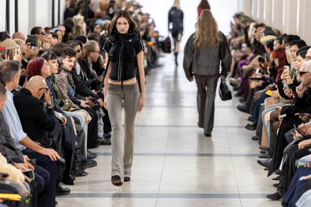 Runway Ottolinger Womenswear - PFW A model mannequin walks the runway during the Ottolinger Womenswear Spring Summer 2026 show as part of Paris Fashion Week on October 05, 2025 in Paris, France. Photo by Alexis Jumeau ABACAPRESS.COM Paris France  Copyright: xJumeauxAlexis ABACAx