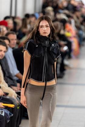 Runway Ottolinger Womenswear - PFW A model mannequin walks the runway during the Ottolinger Womenswear Spring Summer 2026 show as part of Paris Fashion Week on October 05, 2025 in Paris, France. Photo by Alexis Jumeau ABACAPRESS.COM Paris France  Copyright: xJumeauxAlexis ABACAx
