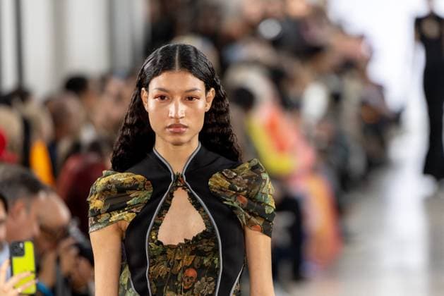 Runway Ottolinger Womenswear - PFW A model mannequin walks the runway during the Ottolinger Womenswear Spring Summer 2026 show as part of Paris Fashion Week on October 05, 2025 in Paris, France. Photo by Alexis Jumeau ABACAPRESS.COM Paris France  Copyright: xJumeauxAlexis ABACAx