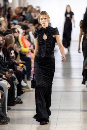 Runway Ottolinger Womenswear - PFW A model mannequin walks the runway during the Ottolinger Womenswear Spring Summer 2026 show as part of Paris Fashion Week on October 05, 2025 in Paris, France. Photo by Alexis Jumeau ABACAPRESS.COM Paris France  Copyright: xJumeauxAlexis ABACAx