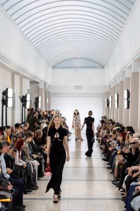 Runway Ottolinger Womenswear - PFW A model mannequin walks the runway during the Ottolinger Womenswear Spring Summer 2026 show as part of Paris Fashion Week on October 05, 2025 in Paris, France. Photo by Alexis Jumeau ABACAPRESS.COM Paris France  Copyright: xJumeauxAlexis ABACAx