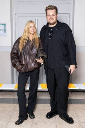 Front Row Ottolinger Womenswear - PFW Niki Pauls and Patrick Pendiuk attends the Ottolinger Womenswear Spring Summer 2026 show as part of Paris Fashion Week on October 05, 2025 in Paris, France. Photo by Alexis Jumeau ABACAPRESS.COM Paris France  Copyright: xJumeauxAlexis ABACAx