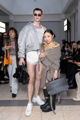 Front Row Ottolinger Womenswear - PFW Frieder Sell and guest attends the Ottolinger Womenswear Spring Summer 2026 show as part of Paris Fashion Week on October 05, 2025 in Paris, France. Photo by Alexis Jumeau ABACAPRESS.COM Paris France  Copyright: xJumeauxAlexis ABACAx
