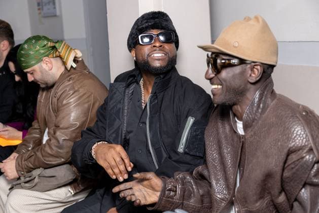 Front Row Ottolinger Womenswear - PFW Davido and Jenke Ahmed Tailly attends the Ottolinger Womenswear Spring Summer 2026 show as part of Paris Fashion Week on October 05, 2025 in Paris, France. Photo by Alexis Jumeau ABACAPRESS.COM Paris France  Copyright: xJumeauxAlexis ABACAx