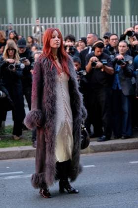PFW - Chloe Outside Arrivals Marie Gaguech arrives at the Chloe fashion show during the Womenswear Spring Summer 2026 as part of Paris Fashion Week on October 05, 2025 in Paris, France. Photo by Robin Psaila ABACAPRESS.COM Paris France  Copyright: xPsailaxRobin ABACAx