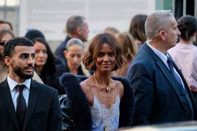 PFW - Chloe Outside Arrivals Liya Kebede arrives at the Chloe fashion show during the Womenswear Spring Summer 2026 as part of Paris Fashion Week on October 05, 2025 in Paris, France. Photo by Robin Psaila ABACAPRESS.COM Paris France  Copyright: xPsailaxRobin ABACAx