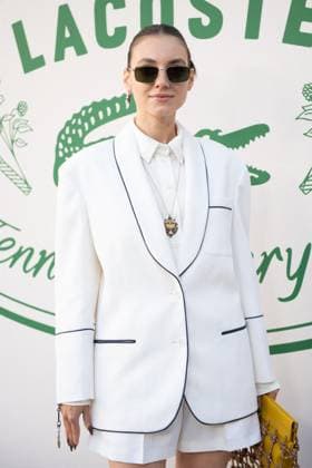 PFW Lacoste Photocall Andreea Cristea attending the Lacoste Womenswear Spring Summer 2026 show as part of Paris Fashion Week in Paris, France on October 05, 2025. Photo by Aurore Marechal ABACAPRESS.COM Paris France  Copyright: xMarechalxAurore ABACAx