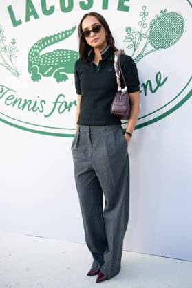 PFW Lacoste Photocall Blanca Arimany attending the Lacoste Womenswear Spring Summer 2026 show as part of Paris Fashion Week in Paris, France on October 05, 2025. Photo by Aurore Marechal ABACAPRESS.COM Paris France  Copyright: xMarechalxAurore ABACAx