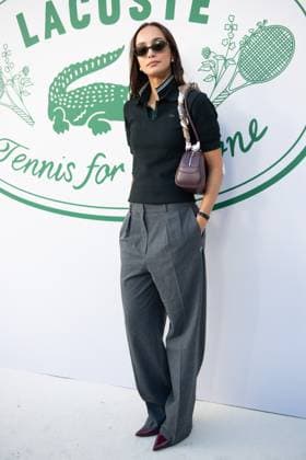 PFW Lacoste Photocall Blanca Arimany attending the Lacoste Womenswear Spring Summer 2026 show as part of Paris Fashion Week in Paris, France on October 05, 2025. Photo by Aurore Marechal ABACAPRESS.COM Paris France  Copyright: xMarechalxAurore ABACAx