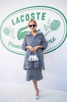 PFW Lacoste Photocall Tina Leung attending the Lacoste Womenswear Spring Summer 2026 show as part of Paris Fashion Week in Paris, France on October 05, 2025. Photo by Aurore Marechal ABACAPRESS.COM Paris France  Copyright: xMarechalxAurore ABACAx