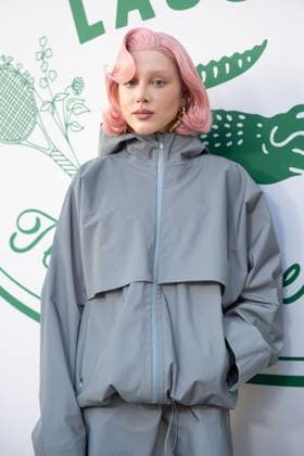 PFW Lacoste Photocall Malu Borges attending the Lacoste Womenswear Spring Summer 2026 show as part of Paris Fashion Week in Paris, France on October 05, 2025. Photo by Aurore Marechal ABACAPRESS.COM Paris France  Copyright: xMarechalxAurore ABACAx
