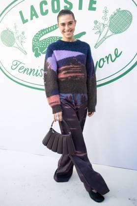 PFW Lacoste Photocall Ariadna Tapia attending the Lacoste Womenswear Spring Summer 2026 show as part of Paris Fashion Week in Paris, France on October 05, 2025. Photo by Aurore Marechal ABACAPRESS.COM Paris France  Copyright: xMarechalxAurore ABACAx