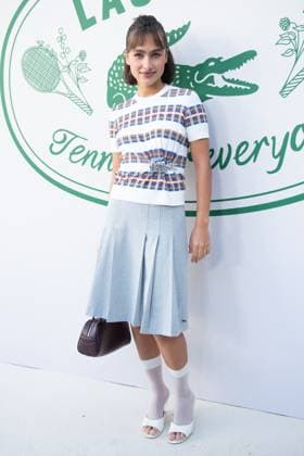 PFW Lacoste Photocall Camila Cisneros attending the Lacoste Womenswear Spring Summer 2026 show as part of Paris Fashion Week in Paris, France on October 05, 2025. Photo by Aurore Marechal ABACAPRESS.COM Paris France  Copyright: xMarechalxAurore ABACAx