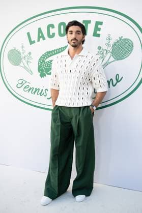 PFW Lacoste Photocall Taylor Zakhar Perez attending the Lacoste Womenswear Spring Summer 2026 show as part of Paris Fashion Week in Paris, France on October 05, 2025. Photo by Aurore Marechal ABACAPRESS.COM Paris France  Copyright: xMarechalxAurore ABACAx