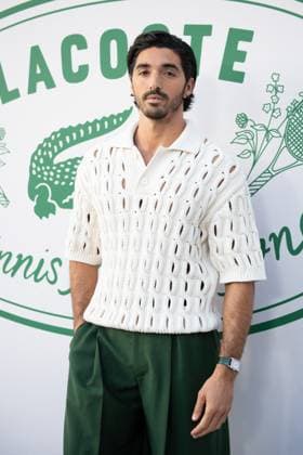 PFW Lacoste Photocall Taylor Zakhar Perez attending the Lacoste Womenswear Spring Summer 2026 show as part of Paris Fashion Week in Paris, France on October 05, 2025. Photo by Aurore Marechal ABACAPRESS.COM Paris France  Copyright: xMarechalxAurore ABACAx