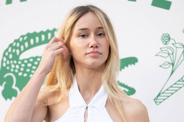 PFW Lacoste Photocall Alice Moitie attending the Lacoste Womenswear Spring Summer 2026 show as part of Paris Fashion Week in Paris, France on October 05, 2025. Photo by Aurore Marechal ABACAPRESS.COM Paris France  Copyright: xMarechalxAurore ABACAx
