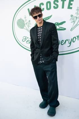 PFW Lacoste Photocall Bach Buquen attending the Lacoste Womenswear Spring Summer 2026 show as part of Paris Fashion Week in Paris, France on October 05, 2025. Photo by Aurore Marechal ABACAPRESS.COM Paris France  Copyright: xMarechalxAurore ABACAx