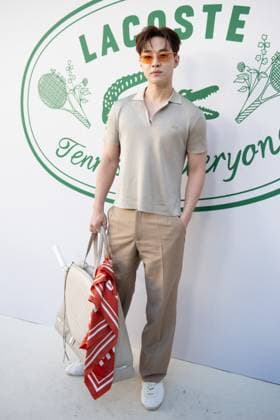PFW Lacoste Photocall Henry Lau attending the Lacoste Womenswear Spring Summer 2026 show as part of Paris Fashion Week in Paris, France on October 05, 2025. Photo by Aurore Marechal ABACAPRESS.COM Paris France  Copyright: xMarechalxAurore ABACAx