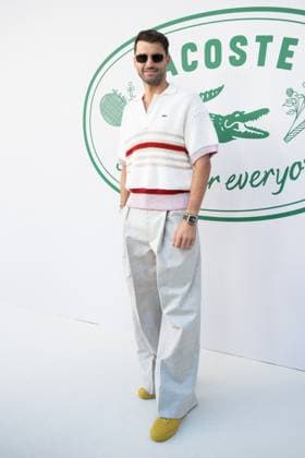 PFW Lacoste Photocall Grigor Dimitrov attending the Lacoste Womenswear Spring Summer 2026 show as part of Paris Fashion Week in Paris, France on October 05, 2025. Photo by Aurore Marechal ABACAPRESS.COM Paris France  Copyright: xMarechalxAurore ABACAx