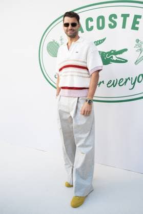 PFW Lacoste Photocall Grigor Dimitrov attending the Lacoste Womenswear Spring Summer 2026 show as part of Paris Fashion Week in Paris, France on October 05, 2025. Photo by Aurore Marechal ABACAPRESS.COM Paris France  Copyright: xMarechalxAurore ABACAx