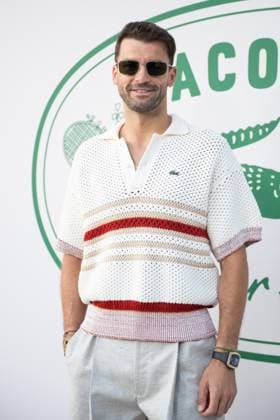 PFW Lacoste Photocall Grigor Dimitrov attending the Lacoste Womenswear Spring Summer 2026 show as part of Paris Fashion Week in Paris, France on October 05, 2025. Photo by Aurore Marechal ABACAPRESS.COM Paris France  Copyright: xMarechalxAurore ABACAx