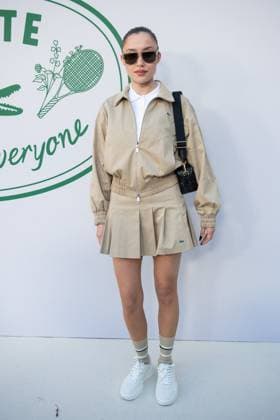 PFW Lacoste Photocall Janelle Zharmenova attending the Lacoste Womenswear Spring Summer 2026 show as part of Paris Fashion Week in Paris, France on October 05, 2025. Photo by Aurore Marechal ABACAPRESS.COM Paris France  Copyright: xMarechalxAurore ABACAx