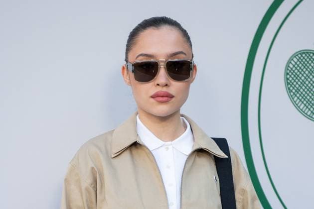 PFW Lacoste Photocall Janelle Zharmenova attending the Lacoste Womenswear Spring Summer 2026 show as part of Paris Fashion Week in Paris, France on October 05, 2025. Photo by Aurore Marechal ABACAPRESS.COM Paris France  Copyright: xMarechalxAurore ABACAx
