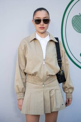 PFW Lacoste Photocall Janelle Zharmenova attending the Lacoste Womenswear Spring Summer 2026 show as part of Paris Fashion Week in Paris, France on October 05, 2025. Photo by Aurore Marechal ABACAPRESS.COM Paris France  Copyright: xMarechalxAurore ABACAx