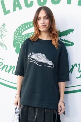 PFW Lacoste Photocall Erika Boldrin attending the Lacoste Womenswear Spring Summer 2026 show as part of Paris Fashion Week in Paris, France on October 05, 2025. Photo by Aurore Marechal ABACAPRESS.COM Paris France  Copyright: xMarechalxAurore ABACAx