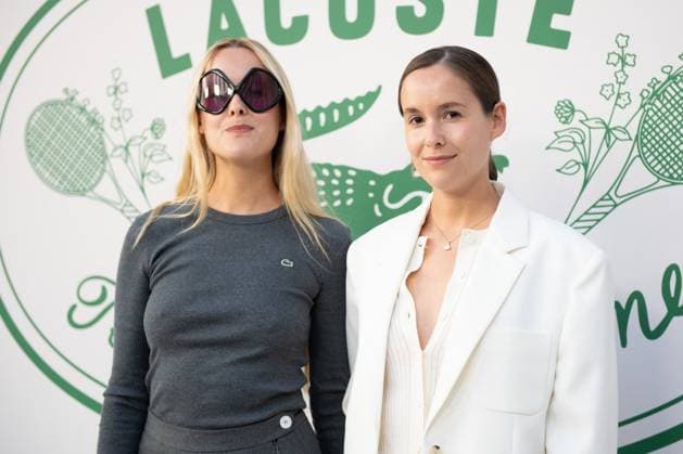 PFW Lacoste Photocall Lucia Cuesta and Helena Cuesta attending the Lacoste Womenswear Spring Summer 2026 show as part of Paris Fashion Week in Paris, France on October 05, 2025. Photo by Aurore Marechal ABACAPRESS.COM Paris France  Copyright: xMarechalxAurore ABACAx