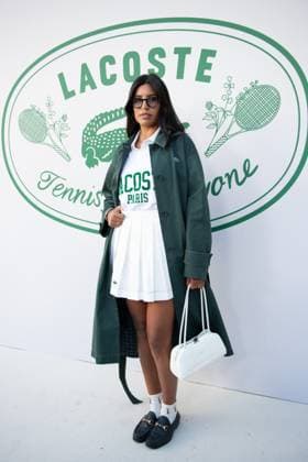 PFW Lacoste Photocall Barbara Ruiz attending the Lacoste Womenswear Spring Summer 2026 show as part of Paris Fashion Week in Paris, France on October 05, 2025. Photo by Aurore Marechal ABACAPRESS.COM Paris France  Copyright: xMarechalxAurore ABACAx