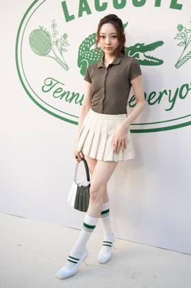 PFW Lacoste Photocall Youngseo, All Day Project, ADP attending the Lacoste Womenswear Spring Summer 2026 show as part of Paris Fashion Week in Paris, France on October 05, 2025. Photo by Aurore Marechal ABACAPRESS.COM Paris France  Copyright: xMarechalxAurore ABACAx