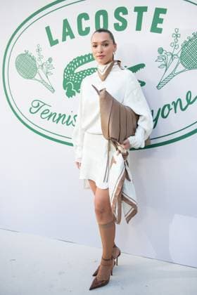 PFW Lacoste Photocall Kleofina Pnishi attending the Lacoste Womenswear Spring Summer 2026 show as part of Paris Fashion Week in Paris, France on October 05, 2025. Photo by Aurore Marechal ABACAPRESS.COM Paris France  Copyright: xMarechalxAurore ABACAx
