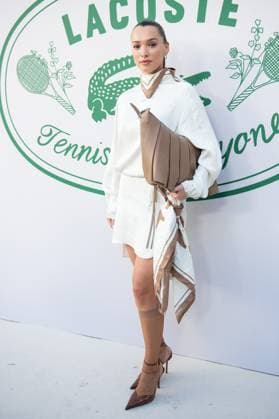 PFW Lacoste Photocall Kleofina Pnishi attending the Lacoste Womenswear Spring Summer 2026 show as part of Paris Fashion Week in Paris, France on October 05, 2025. Photo by Aurore Marechal ABACAPRESS.COM Paris France  Copyright: xMarechalxAurore ABACAx