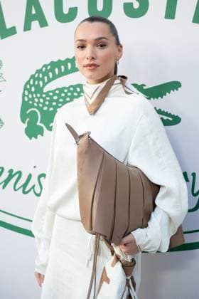 PFW Lacoste Photocall Kleofina Pnishi attending the Lacoste Womenswear Spring Summer 2026 show as part of Paris Fashion Week in Paris, France on October 05, 2025. Photo by Aurore Marechal ABACAPRESS.COM Paris France  Copyright: xMarechalxAurore ABACAx