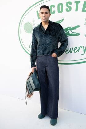 PFW Lacoste Photocall Rahi Chadda attending the Lacoste Womenswear Spring Summer 2026 show as part of Paris Fashion Week in Paris, France on October 05, 2025. Photo by Aurore Marechal ABACAPRESS.COM Paris France  Copyright: xMarechalxAurore ABACAx