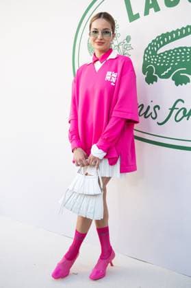 PFW Lacoste Photocall Sarah Gutierrez attending the Lacoste Womenswear Spring Summer 2026 show as part of Paris Fashion Week in Paris, France on October 05, 2025. Photo by Aurore Marechal ABACAPRESS.COM Paris France  Copyright: xMarechalxAurore ABACAx