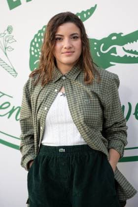 PFW Lacoste Photocall Malou Khebizi attending the Lacoste Womenswear Spring Summer 2026 show as part of Paris Fashion Week in Paris, France on October 05, 2025. Photo by Aurore Marechal ABACAPRESS.COM Paris France  Copyright: xMarechalxAurore ABACAx