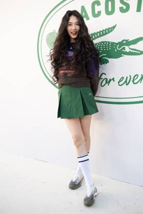 PFW Lacoste Photocall Bonnie Chen attending the Lacoste Womenswear Spring Summer 2026 show as part of Paris Fashion Week in Paris, France on October 05, 2025. Photo by Aurore Marechal ABACAPRESS.COM Paris France  Copyright: xMarechalxAurore ABACAx
