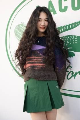 PFW Lacoste Photocall Bonnie Chen attending the Lacoste Womenswear Spring Summer 2026 show as part of Paris Fashion Week in Paris, France on October 05, 2025. Photo by Aurore Marechal ABACAPRESS.COM Paris France  Copyright: xMarechalxAurore ABACAx