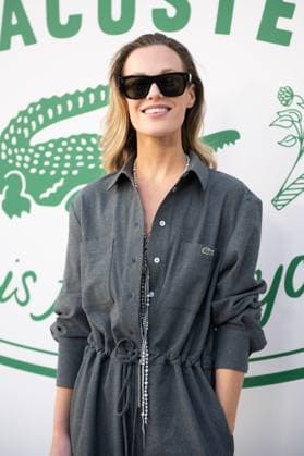 PFW Lacoste Photocall Tine Van Cauwenberghe attending the Lacoste Womenswear Spring Summer 2026 show as part of Paris Fashion Week in Paris, France on October 05, 2025. Photo by Aurore Marechal ABACAPRESS.COM Paris France  Copyright: xMarechalxAurore ABACAx
