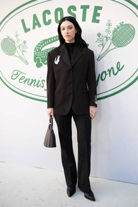 PFW Lacoste Photocall Lera Abova attending the Lacoste Womenswear Spring Summer 2026 show as part of Paris Fashion Week in Paris, France on October 05, 2025. Photo by Aurore Marechal ABACAPRESS.COM Paris France  Copyright: xMarechalxAurore ABACAx