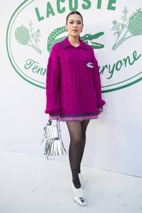 PFW Lacoste Photocall Raisa attending the Lacoste Womenswear Spring Summer 2026 show as part of Paris Fashion Week in Paris, France on October 05, 2025. Photo by Aurore Marechal ABACAPRESS.COM Paris France  Copyright: xMarechalxAurore ABACAx