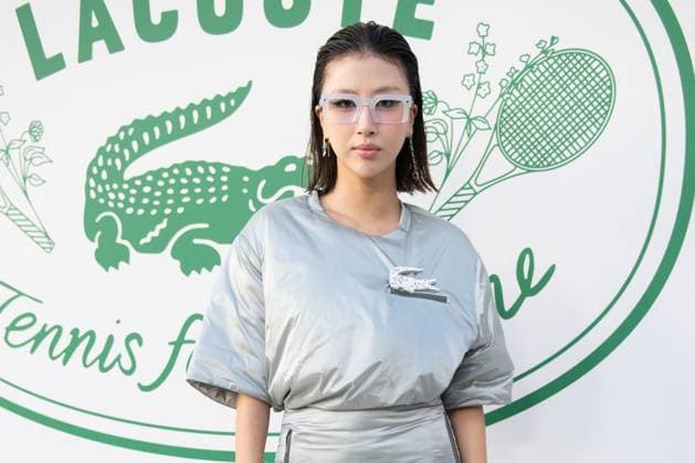 PFW Lacoste Photocall Nina Park attending the Lacoste Womenswear Spring Summer 2026 show as part of Paris Fashion Week in Paris, France on October 05, 2025. Photo by Aurore Marechal ABACAPRESS.COM Paris France  Copyright: xMarechalxAurore ABACAx