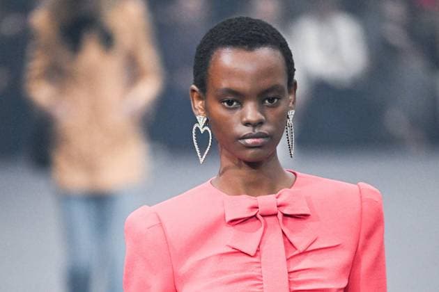 PFW Valentino Runway A model walks the runway during the Valentino Womenswear Spring Summer 2026 show as part of Paris Fashion Week in Paris, France on October 05, 2025. Photo by Aurore Marechal ABACAPRESS.COM Paris France  Copyright: xMarechalxAurore ABACAx